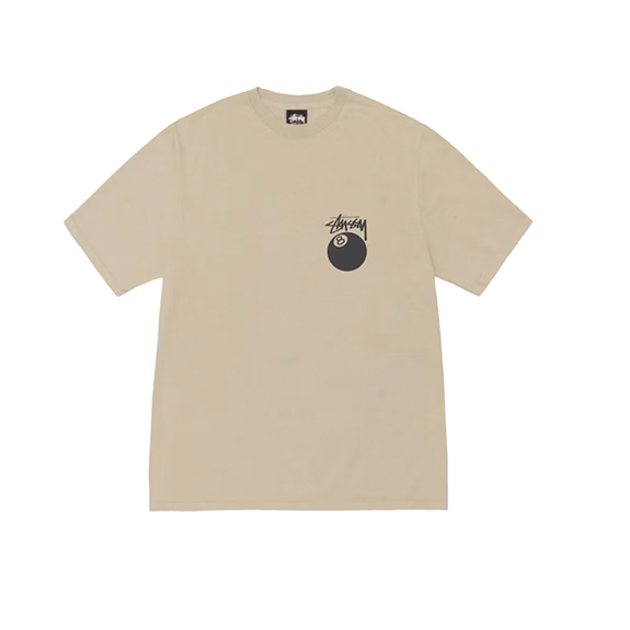 Stussy 8 Ball Pigment Dyed Tee Khaki