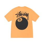 Stussy 8 Ball Tee Pigment Dyed T-shirt Orange