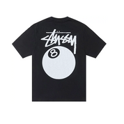 Stussy 8 Ball Pigment Dyed Tee Black