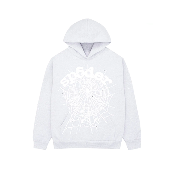 Sp5der OG Web Hoodie Heather Grey