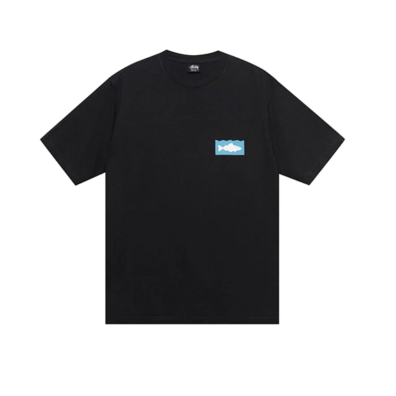 Stussy Heal The Bay Ocean Pigment Dyed Tee Black