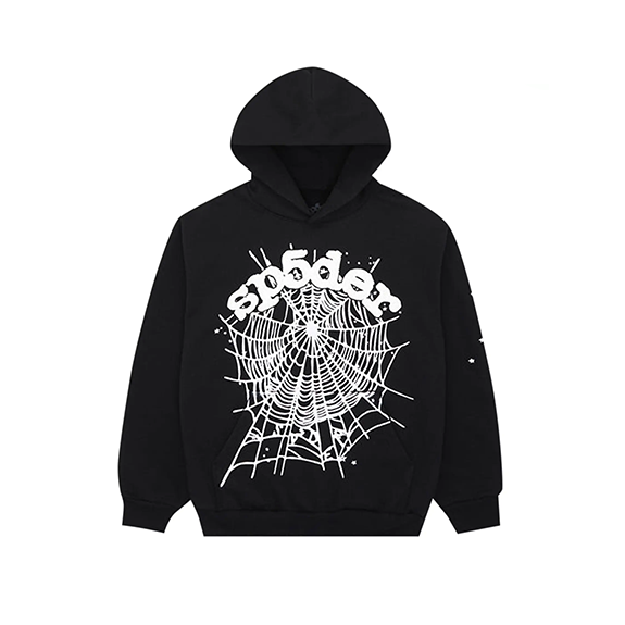 Sp5der OG Web Hoodie Black