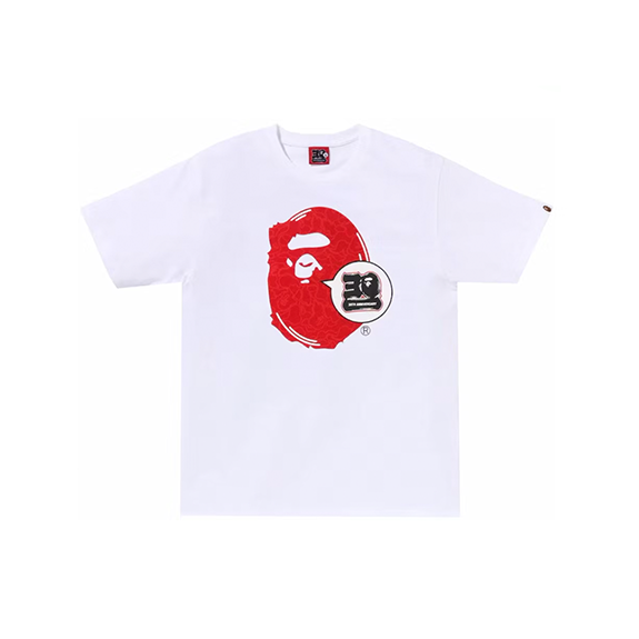 BAPE 30th Anniversary Ape Head White/Red