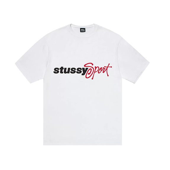 Stussy Sports Script Tee White