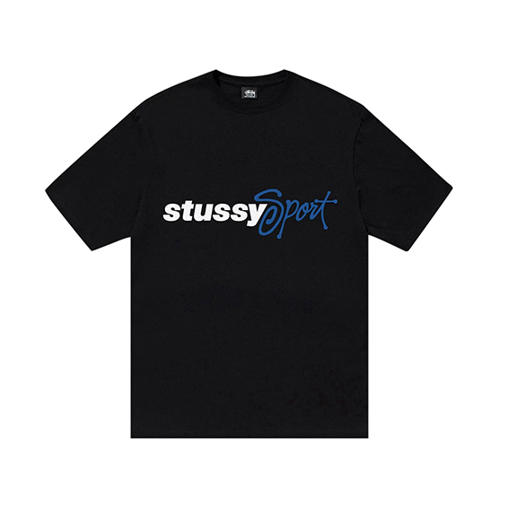 Stussy Sports Script Tee Black