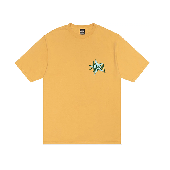 Stussy Star Tee Pigment Dyed Honey