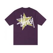 Stussy Star Tee Pigment Dyed Purple