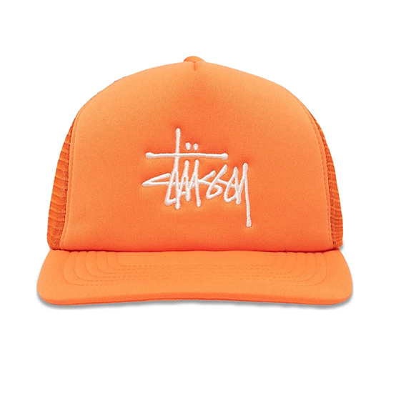 Stussy Trucker Big Basic Snapback Pumpkin