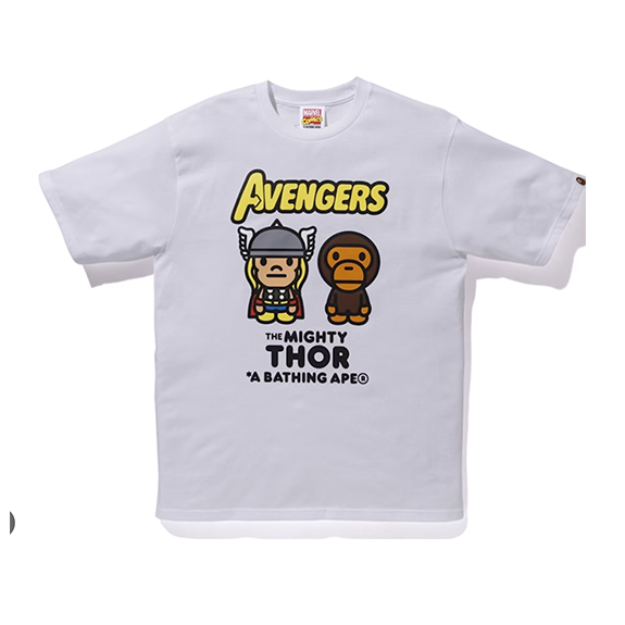 BAPE x Marvel Comics Milo Mighty Thor Tee White